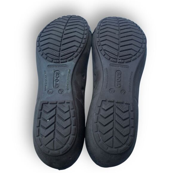 CROCS Brown Tortoise Shell Cap Toe Ballet Flats Shoes Women's size 7 - Picture 7 of 12